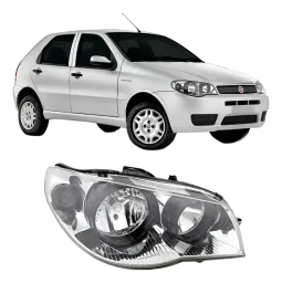 FAROL FIAT PALIO SAPÃO 04/17 CANHÃO PRETO LADO DIREITO