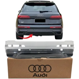 Parachoque Traseiro (c/ Aces) Audi Q7 16 À 22 SEMI-NOVO ORIG