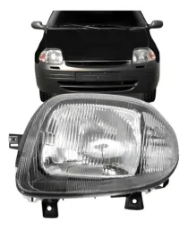 Farol Esquerdo Clio 2000 a 2002 POLICARBONATO TYC