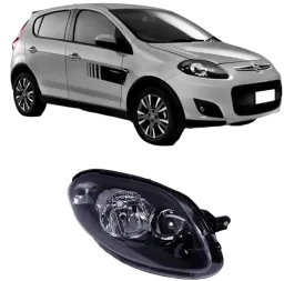 FAROL FIAT PALIO ATTRACTIVA 12/18 MASCARA NEGRA L/D DIREITO