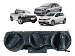 COMANDO AR COND GOL VOYAGE SAVEIRO G7 G8 17/26 BOTÃO PRATA