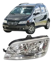 FAROL FIAT IDEA 06/10 LADO ESQUERDO
