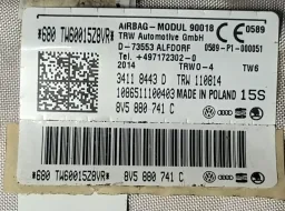 Kit Airbag Audi A3 Sedan 1.8 Tsi 2013 2014 2015 2016 Sline 8V5880742C