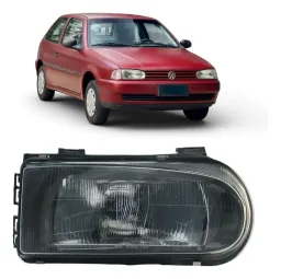 FAROL VW GOL BOLA G2 95/99 MASCARA NEGRA VIDRO LADO DIREITO