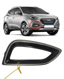 Grade Farol Auxiliar Milha Hyundai Ix35 DIR 2016 17 A 2026