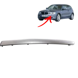 Moldura Para-choque Dianteiro Esquerdo Bmw 120i 2004 2007
