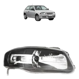 FAROL VW GOL G4 06/14 MASCARA NEGRA LADO DIREITO