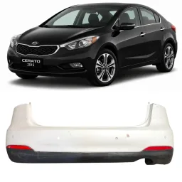 Parachoque Traseiro C/Sensor Cerato 2014 a 16 Branco DETALHE