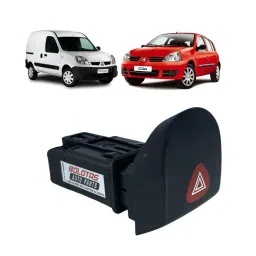 Botão Do Pisca Alerta Renault Clio Kangoo 1.0 16v C/ 8 Pinos