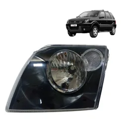 Farol Esquerdo Ecosport 2003 a 2007 Pisca Cristal