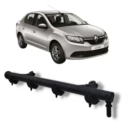 Flauta bico injetor combustível Renault Logan 1.6 2014 2024