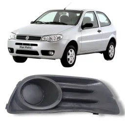 Moldura farol milha esquerdo Fiat Palio 2009 2014