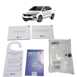 Kit Manuais Garantia Original Fiat Cronos 2017 a 2026