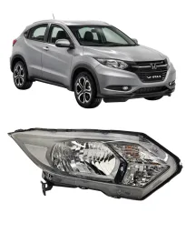 FAROL HONDA HRV HALOG MASCARA NEGRA DIREITO 2016 2017 2018