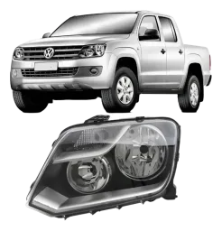 FAROL VW AMAROK 10/16 CROMADO LADO ESQUERDO