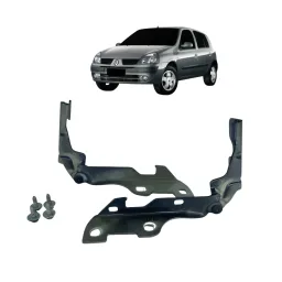 Par Braços Dobradiças Capô Renault Clio 2003 A 2012