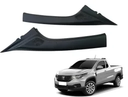 Par Moldura Coluna Parabrisa Fiat Strada Freedom 2018 2026