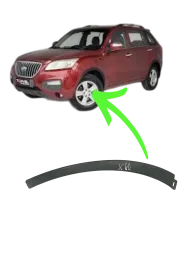 Moldura Esquerda Paralama Dianteiro Lifan X60 2016 a 2019