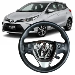 Volante Com Controle + Borboleta Yaris 2019 2020 2021 2022