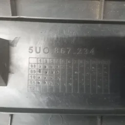 MOLDURA COLUNA ESQUERDA PARABRISA VOLKSWAGEN GOL G5