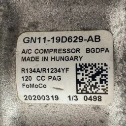 COMPRESSOR AR CONDICIONADO FORD ECOSPORT 1.5 2018 A 2021