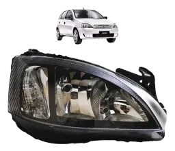 FAROL GM CORSA MONTANA 08/12 MASCARA NEGRA LADO DIREITO