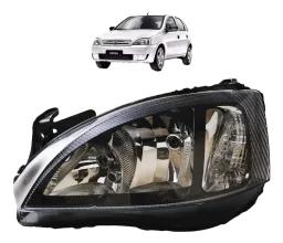 FAROL GM CORSA MONTANA 08/12 MASCARA NEGRA LADO DIREITO