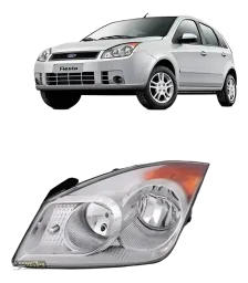 FAROL FORD FIESTA FASE 2 08/10 LADO ESQUERDO