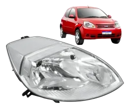 FAROL FORD KA 08/13 CROMADO LADO DIREITO