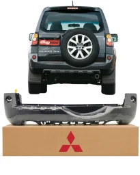 Parachoque Traseiro Pajero Tr4 2010 2011 a 2015 C/F SENSOR