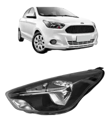 FAROL FORD KA 15/18 MASCARA NEGRA LADO ESQUERDO