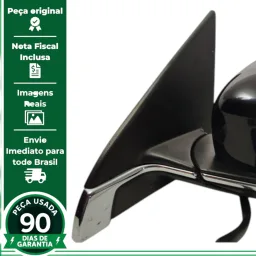 RETROVISOR ESQUERDO ELÉTRICO C/ PISCA  FIAT TORO 2016 A 2025