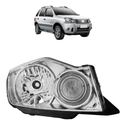 FAROL FORD ECOSPORT 08/12 ACRILICO LADO DIREITO