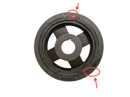 POLIA VIRABREQUIM DUPLA MITSUBISHI PAJERO TR4 2002 2015