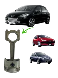 BIELA PISTAO Peugeot Citroen C3 206 207 307 1.6  FLEX 2010