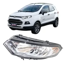 Farol Esquerdo Ecosport 2013 2014 a 2017 C/ Led