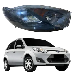 FAROL FORD FIESTA FASE 3 08/17 MASCARA NEGRA LADO DIREITO