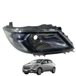 Farol Direito Mascara Negra Chevrolet Onix 2013 2019