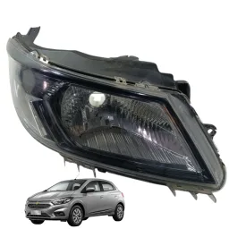 Farol Direito Mascara Negra Chevrolet Onix 2013 2019