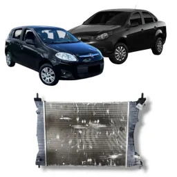 Radiador água Fiat Palio Grand Siena Uno 2013 2017