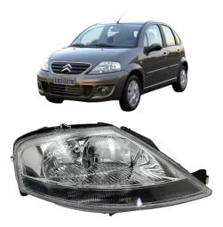 FAROL CITROEN C3 03/12 ACRILICO LADO DIREITO