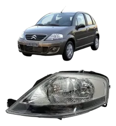 FAROL CITROEN C3 03/12 ACRILICO LADO ESQUERDO