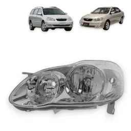 Farol Cromado Corolla e Fielder 2005 2006 2007 2008