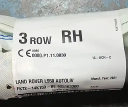 Cortina Airbag Land Rover Discovery 2.0 D200 2021 2022 2023 FK7214K159BE03210850241