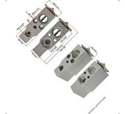 VALVULA DE EXPANSÃO BLOCK MITSUBISHI L200 TRITON PAJERO TR4