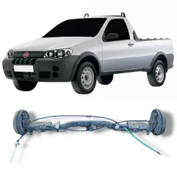 Eixo Traseiro Fiat Strada 1999 a 2013 S/ Abs