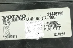 Lanterna Traseira Esquerda Volvo Xc40 T5 Ex40 2018 2020/.. 31446790