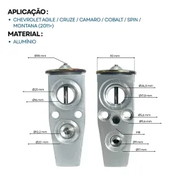 VÁLVULA BLOCK EXPANSÃO AGILE MONTANA CRUZE COBALT SPIN ONIX