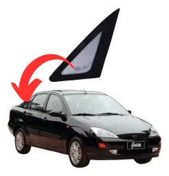 Vidro Lateral Coluna Traseiro Direito Focus Sedan 2001/2007