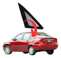 Vidro Lateral Coluna Traseiro Esquerdo Focus Sedan 2001/2009
